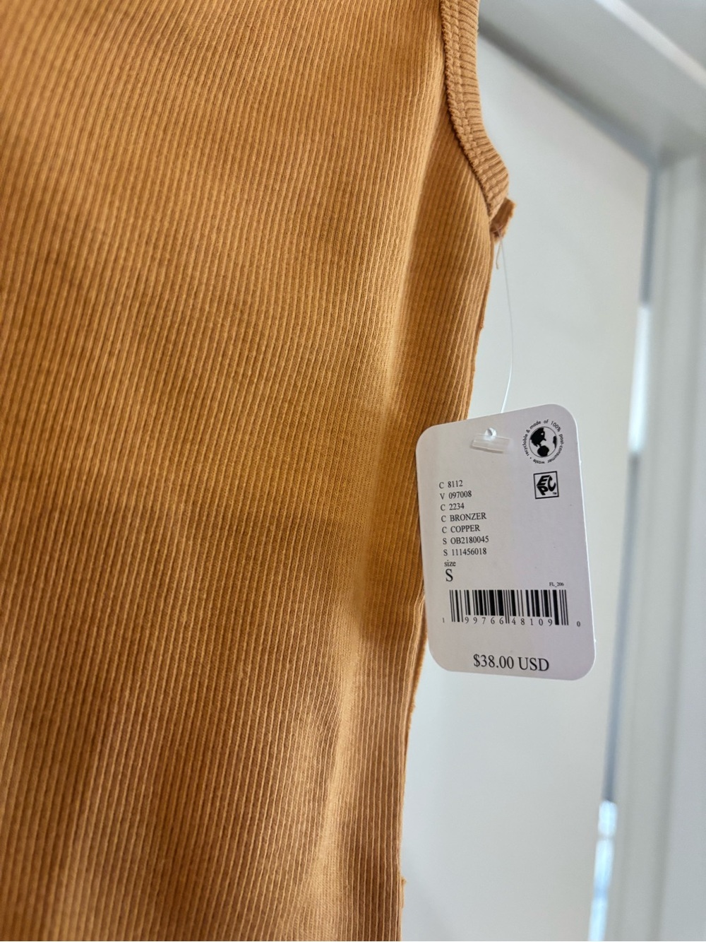 We The Free Neria V-Neck Tank Top- Bronzer - Picture 5 of 5